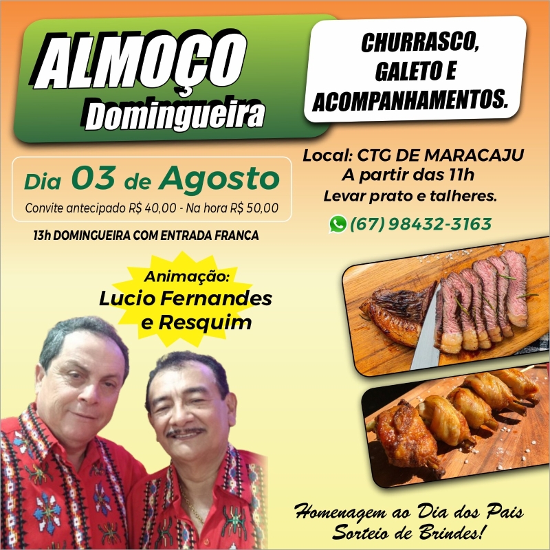 Evento almoco-domingueira-no-ctg-maracaju